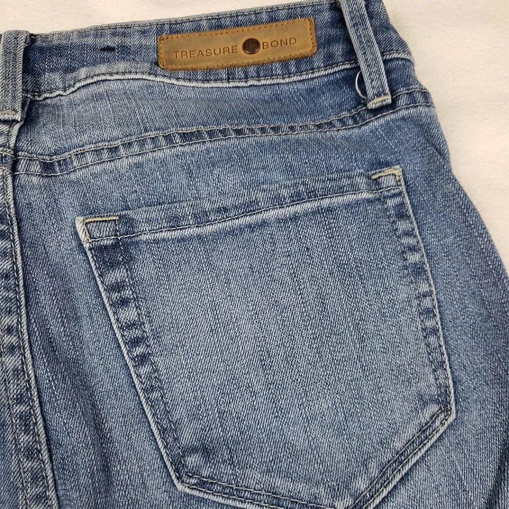 Treasure & Bond Charity Skinny High Rise Size 26 Light Wash Slim Stretch Denim - Picture 10 of 13